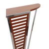 "Brunei" console table in wood and stainless steel
