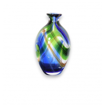 Vase Roma vert et bleu
