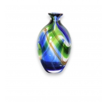 Vase Roma vert et bleu