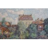 Tableau \"Bord de rivière\" signé J. BLUMENTHAL