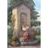 Tableau \"Fille à la prière\" signé J. BLUMENTHAL