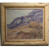 Tableau \"Falaises\" signé J. BLUMENTHAL