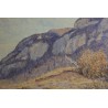 Tableau \"Falaises\" signé J. BLUMENTHAL