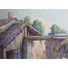 Tableau \"La lessive\" signé J. BLUMENTHAL 1948