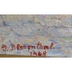 Tableau "La lessive" signé J. BLUMENTHAL 1948