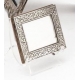 Frame in silver 800 engraved design of flowers