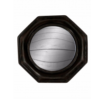 Convex mirror frame octagonal black