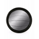 Moyen miroir convexe cadre rond noir
