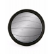 Large convex mirror frame round black