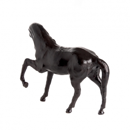 Sculpture Cheval en cuir