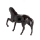 Skulptur Pferd mit leder