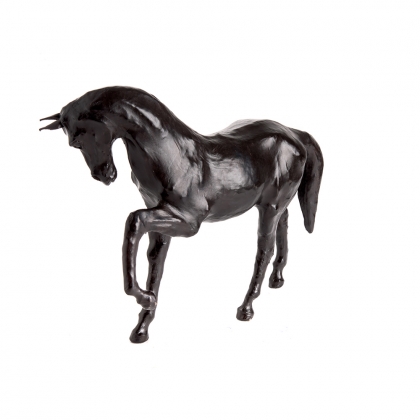 Sculpture Cheval en cuir