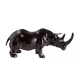 Sculpture Rhinocéros en cuir