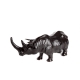 Sculpture Rhinocéros en cuir