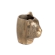 Vase Tiger in golden aluminium