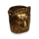 Vase Lion en aluminium doré