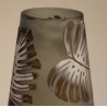Vase esprit Nancy Feuilles Topicales en verre