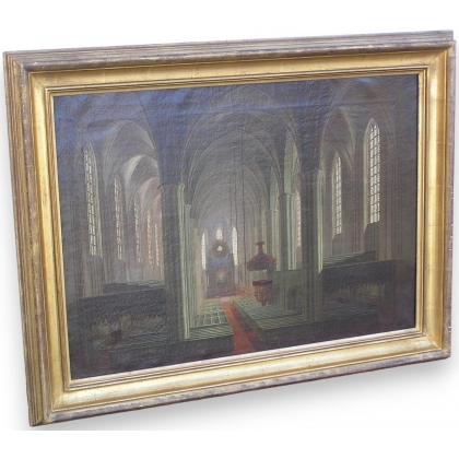 Tableau \"Intérieur cathédrale\"