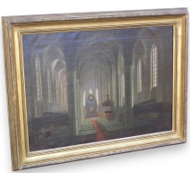 Tableau "Intérieur cathédrale"
