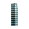 Double-layered Wave vase in acid-etched glass