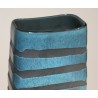 Double-layered Wave vase in acid-etched glass