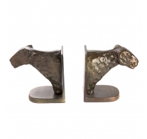 Bookend Tiger aluminum colour bronze