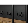 Langres coat rack with mirror and cane work