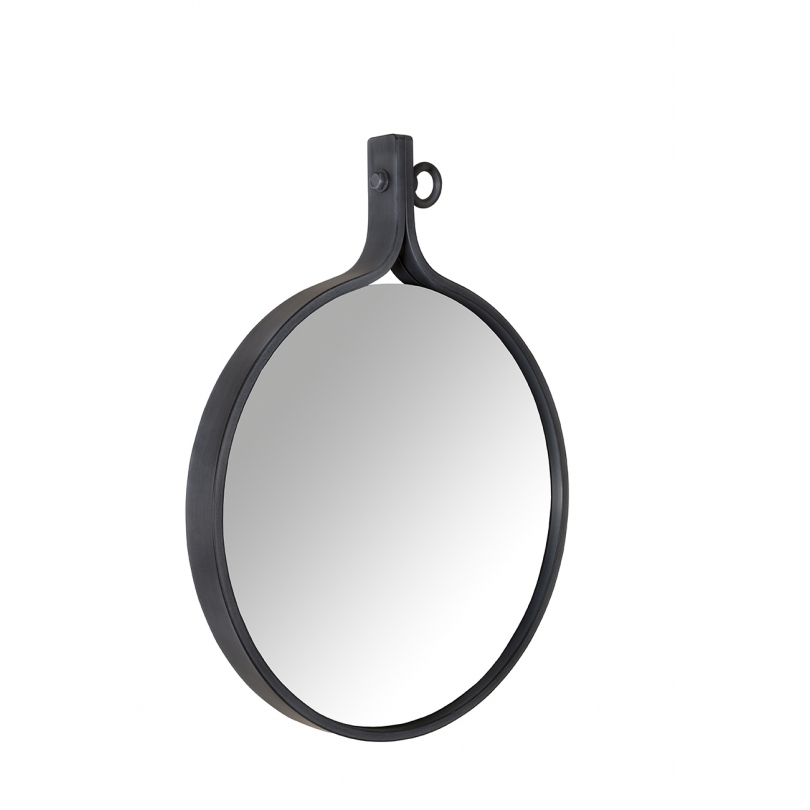 Miroir Attractif en aluminium poudré noir