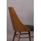 Chair Chaya walnut and leatherette black