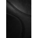 Siège de bar Franky en métal et similicuir noir