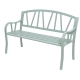 Garden bench Odense aluminum light green