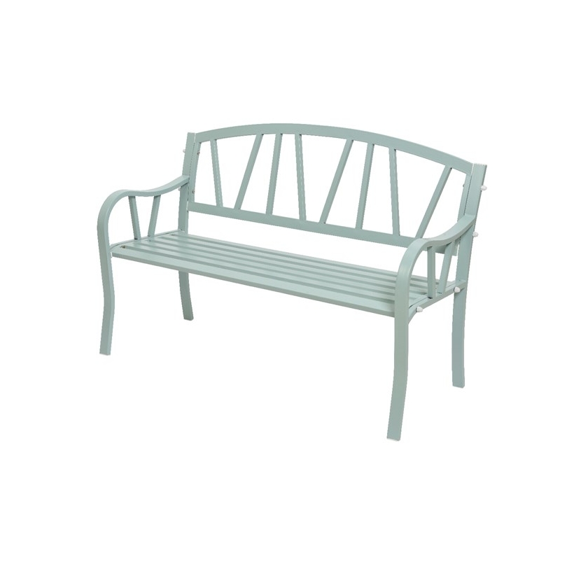 Garden bench Odense aluminum light green