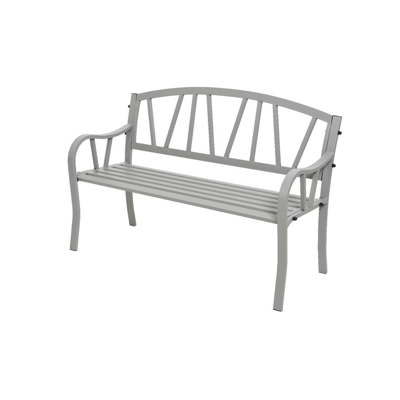 Садовая скамейка Оденсе алюминий светло-серый