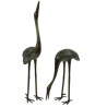 Pair of bronze cranes