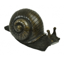 Escargot en bronze, goulot de fontaine