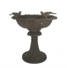 Ванна птицы, снизу чугун коричневый