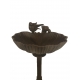 Bath bird shell-shaped cast iron