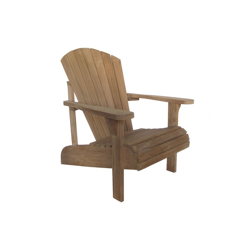 Fauteuil de jardin \"Adirondack\" en teck