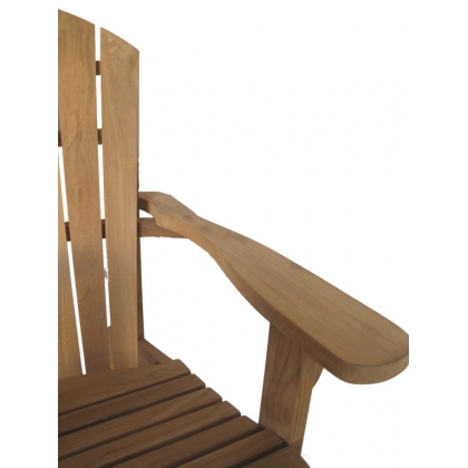 Fauteuil de jardin \"Adirondack\" en teck