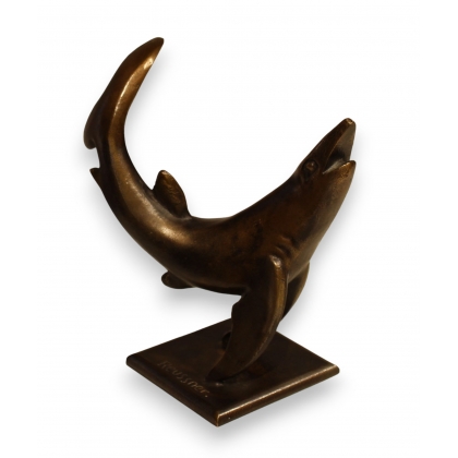 Requin en bronze signé REUSSNER