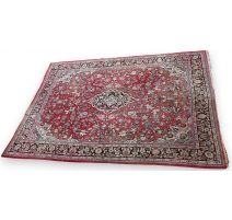 Tapis Sarouk fond rouge