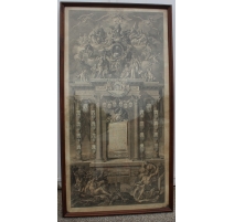 Grande Gravure "Le dernier calendrier des Evêques"