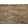 Document ancien encadré daté 1699