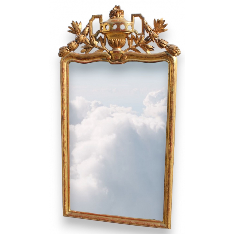 Miroir Louis XVI Funk fronton Urne