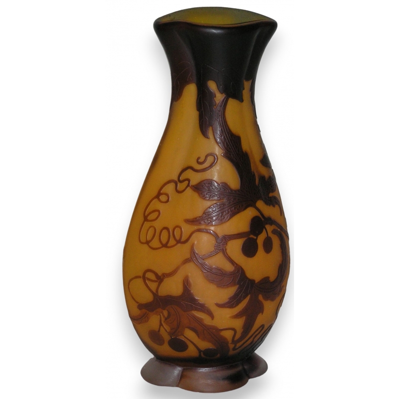  Vase de GALLE, orange-brun. sur  Moinat SA  - Antiquités décoration