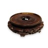 Large Chinese carved wooden plinth