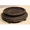 Chinese carved wooden plinth (damaged)