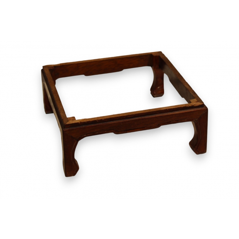 Base de socle chinois en bois carré