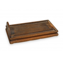 Socle chinois rectangulaire en bois (abimé)