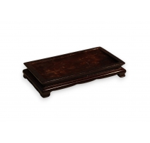 Socle chinois rectangulaire en bois